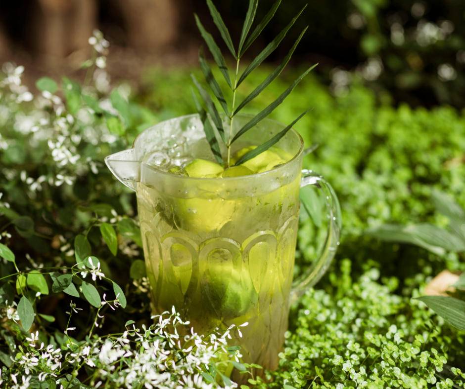 Green Iced Tea in Cup