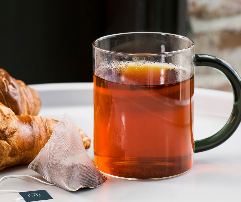 Black Tea in Cup on Table