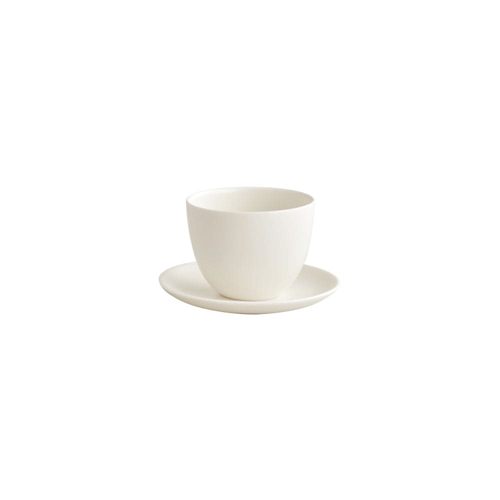 PEBBLE cup & saucer 180ml/ white